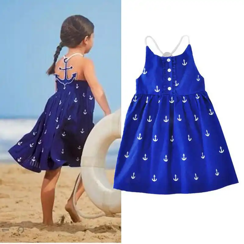 girls blue sundress
