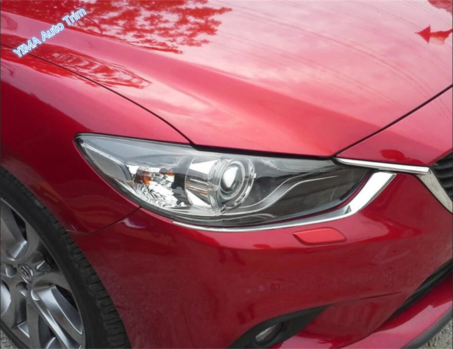 New Style For Mazda 6 Atenza Sedan 2013 2014 2015 ABS Chrome Front Head Light Lamp Eyelid Eyebrow Cover Trim 2 Piece
New Style For Mazda 6 Atenza Sedan 2013 2014 2015 ABS Chrome Front Head Light Lamp Eyelid Eyebrow Cover Trim 2 Piece