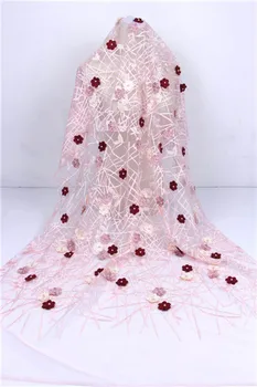 Fashion African Lace Fabric High Quality African Tulle 3d Lace Fabric With Sequins French Lace Wedding Derss F7 
Fashion African Lace Fabric High Quality African Tulle 3d Lace Fabric With Sequins French Lace Wedding Derss F7