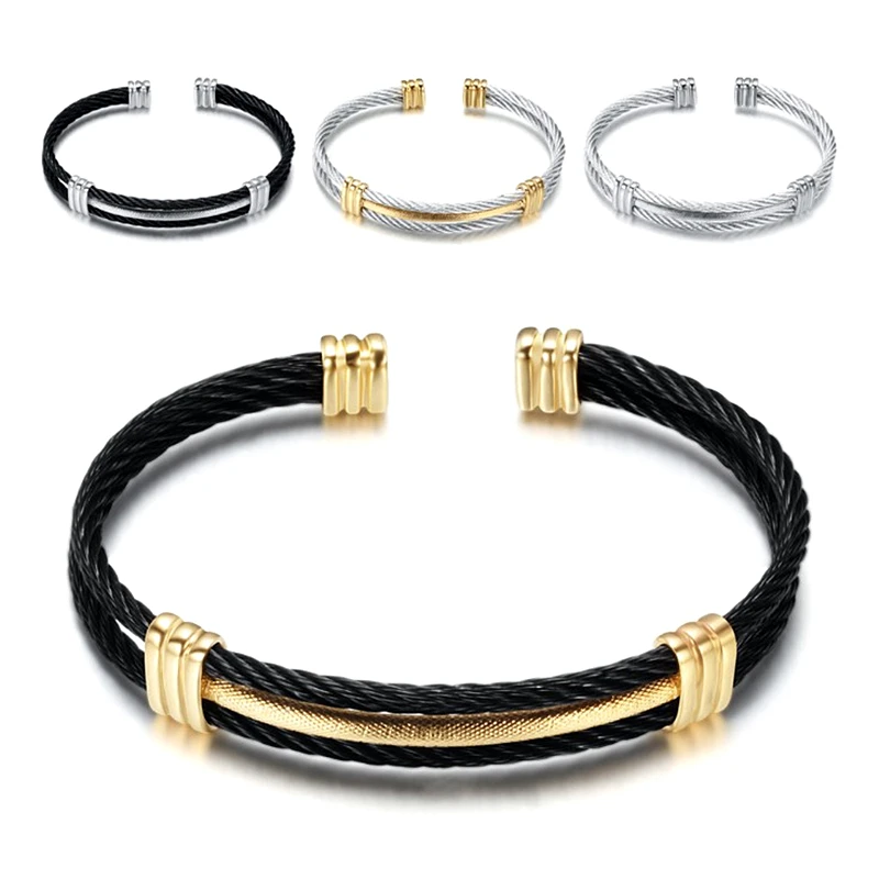 Double Layer Stainless Steel Wire Braided Bracelets Fashion Charm Bracelets Bracelets for Women Men Jewelry Couple Bracelet
Double Layer Stainless Steel Wire Braided Bracelets Fashion Charm Bracelets Bracelets for Women Men Jewelry Couple Bracelet