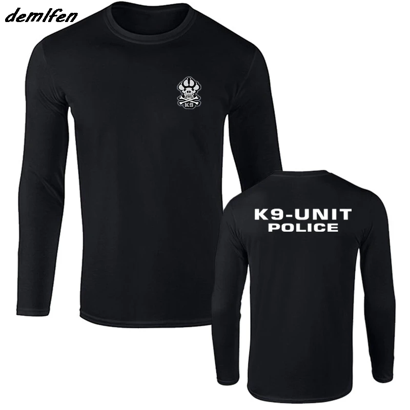 Spring autumn Fashion Men O-Neck Cotton T Shirt Inspired K9 Unit Police Black T Shirt Cool Tees Tops Harajuku Streetwear
Spring autumn Fashion Men O-Neck Cotton T Shirt Inspired K9 Unit Police Black T Shirt Cool Tees Tops Harajuku Streetwear