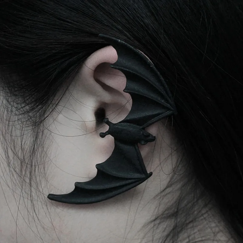 Gothic Punk Black Bat Earrings For Women Personality Male And Female Exaggerated Animal Bat Ear Clip Nightclub Trend Jewelry
Gothic Punk Black Bat Earrings For Women Personality Male And Female Exaggerated Animal Bat Ear Clip Nightclub Trend Jewelry