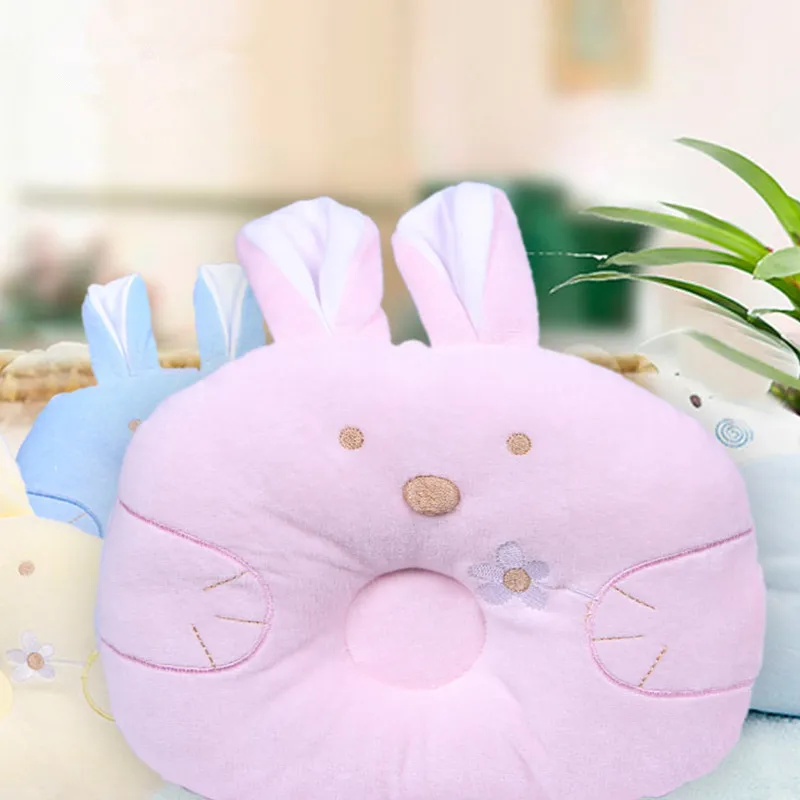 Фото Newborn Baby Pillow Neck Support Cute Cartoon Rabbit Head Shape Shaping Infant Soft Pillows | Мать и ребенок