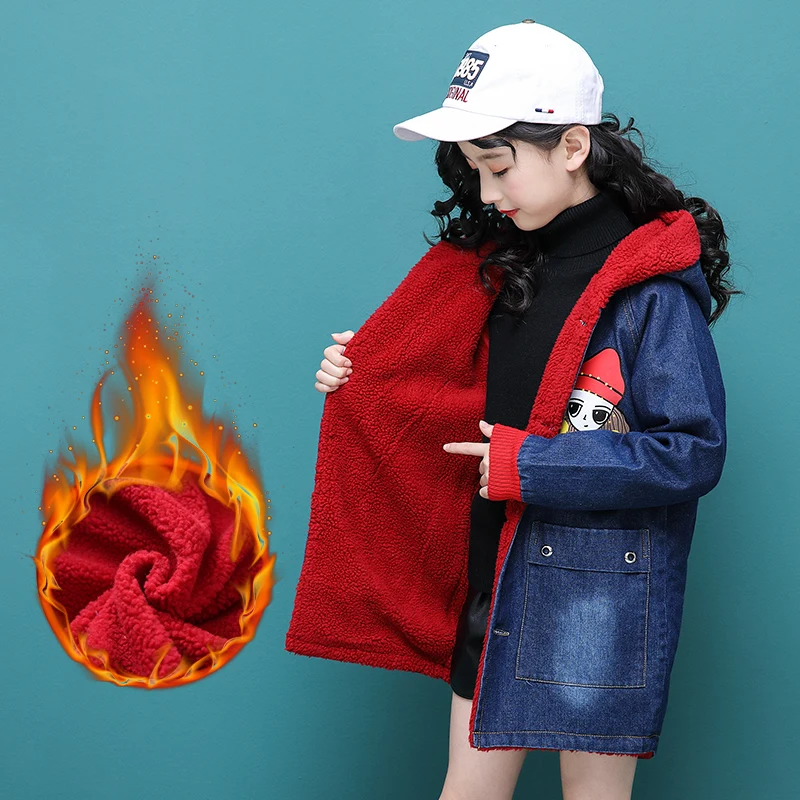 Winter girls denim coat Children Clothes Long Sleeve Kids simier Coats For Hooded Jackets For girls Clothes 5 6 7 8 11 12 Years
Winter girls denim coat Children Clothes Long Sleeve Kids simier Coats For Hooded Jackets For girls Clothes 5 6 7 8 11 12 Years