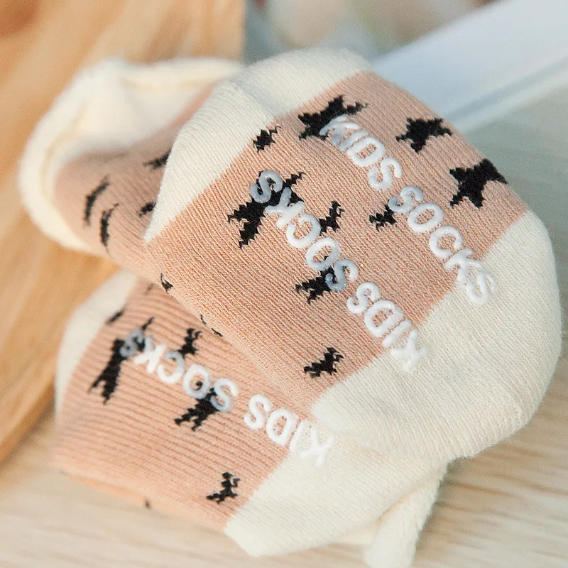 Детские зимние носки с нескользящей подошвой для малышей толстые детей