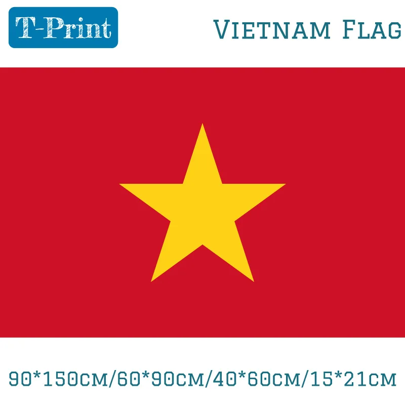 Vietnam Flag 90*150cm/60*90cm/40*60cm/15*21cm 3x5ft Flag For National Day Sports games Event Office Home vietnamese decoratie
Vietnam Flag 90*150cm/60*90cm/40*60cm/15*21cm 3x5ft Flag For National Day Sports games Event Office Home vietnamese decoratie