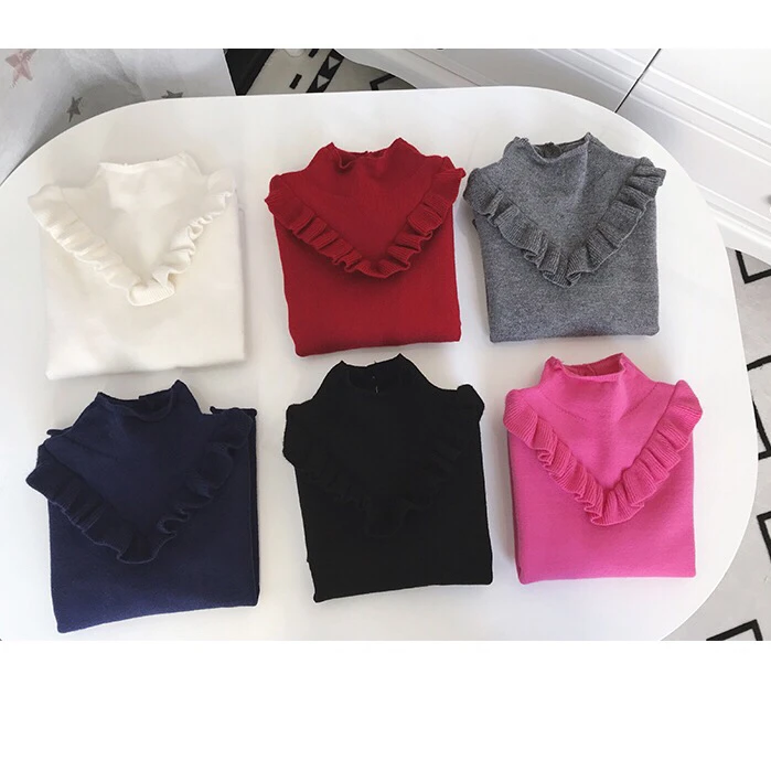 90-140cm autumn winter princess girls ruffle lace knitted sweaters for Kid's super soft solid color pullover clothes
90-140cm autumn winter princess girls ruffle lace knitted sweaters for Kid's super soft solid color pullover clothes