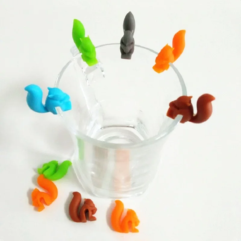 New 5PCs/ Lot Squirrels Shaped Silicone Tea Bag Hanging Tea Bags Pet Holder Wineglass Label Dolce Gusto Coffee Party Bar Supplie
New 5PCs/ Lot Squirrels Shaped Silicone Tea Bag Hanging Tea Bags Pet Holder Wineglass Label Dolce Gusto Coffee Party Bar Supplie