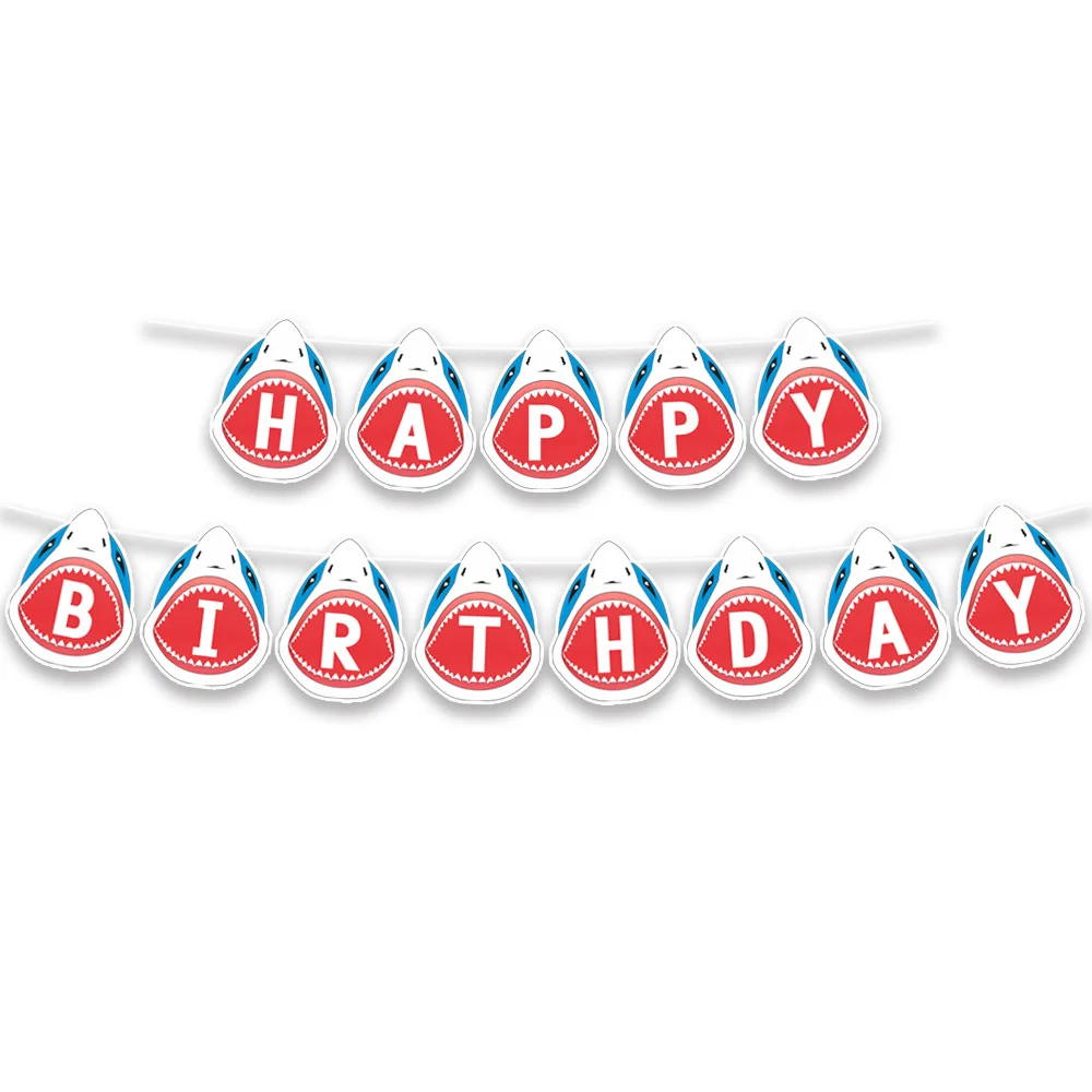 New 1pc Shark Kids Blue Red Happy Birthday Paper Garland DIY Party Decoration Home Decor
New 1pc Shark Kids Blue Red Happy Birthday Paper Garland DIY Party Decoration Home Decor