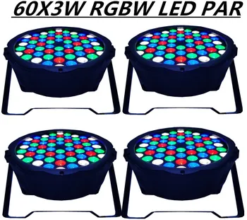 4PCS/ 60X3W LED Par Lights, RGBW PAR LED DMX512 control disco lights stain light DJ equipment
4PCS/ 60X3W LED Par Lights, RGBW PAR LED DMX512 control disco lights stain light DJ equipment