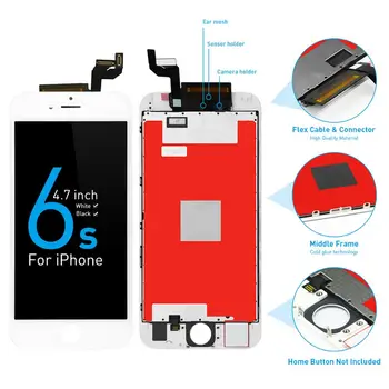 LCD Screen For iPhone 6S 100Pcs Display Digitizer Assembly Replacement 100% Tested AAA+++ No Dead Pixel Digital Touch Panel DHL
LCD Screen For iPhone 6S 100Pcs Display Digitizer Assembly Replacement 100% Tested AAA+++ No Dead Pixel Digital Touch Panel DHL