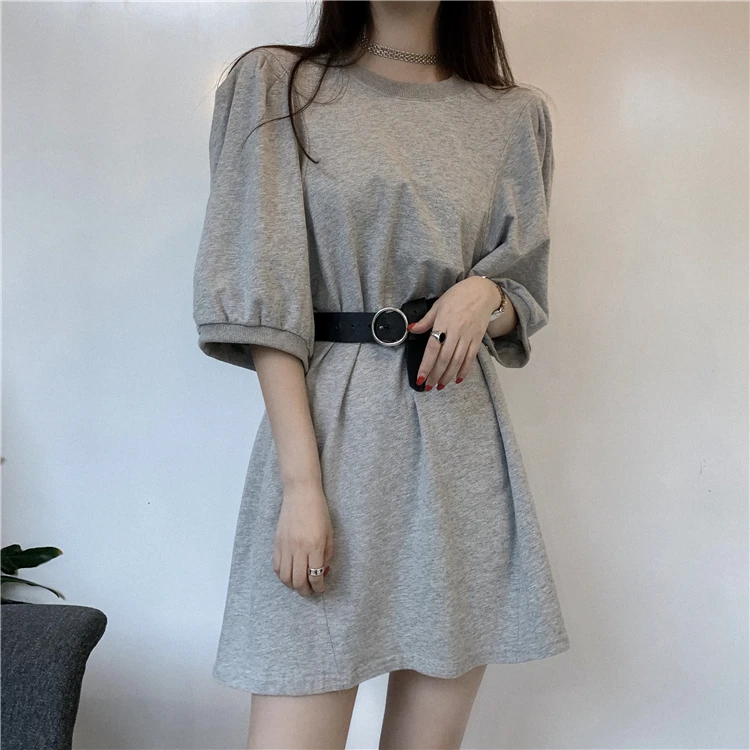Long t-shrts Women 2019 Casual Irregular Hem shortSleeve Drop gray Cotton gray Tops Female solid Shirts
Long t-shrts Women 2019 Casual Irregular Hem shortSleeve Drop gray Cotton gray Tops Female solid Shirts
