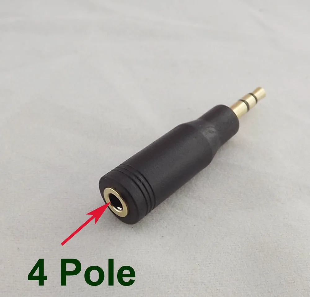 1pcs 3.5mm Male Stereo 3 Pole To 3.5mm 1/8" Female 4 Pole Audio Adapter Converter
1pcs 3.5mm Male Stereo 3 Pole To 3.5mm 1/8" Female 4 Pole Audio Adapter Converter