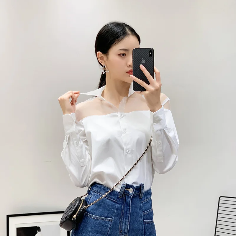 Early Spring Women's New Casual Organza Stitching Shirt
Early Spring Women's New Casual Organza Stitching Shirt