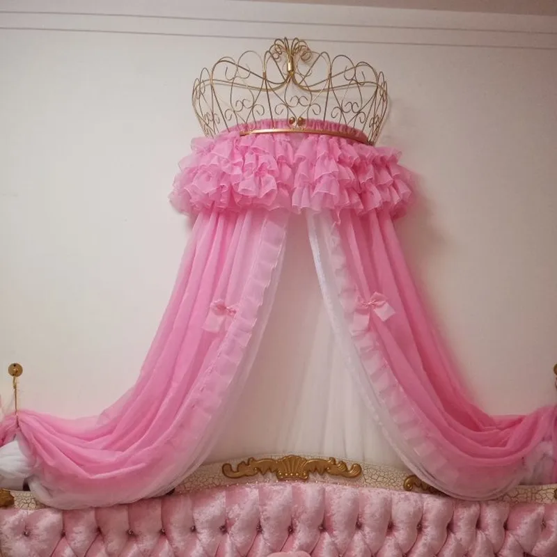 Curtain frame Crown princess mosquito net holder Mosquito net stand with insect - resistant gauze
Curtain frame Crown princess mosquito net holder Mosquito net stand with insect - resistant gauze