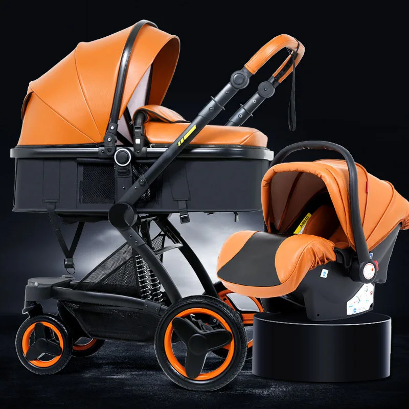 3-in-1 baby stroller High landscape baby carriage basket can sit reclining folding two-way shock baby stroller
3-in-1 baby stroller High landscape baby carriage basket can sit reclining folding two-way shock baby stroller