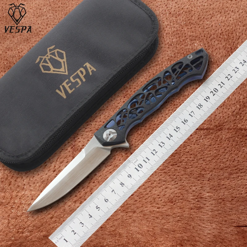 Free shipping,VESPA Version Dmitry Sinkevich Custom folding Knife,Blade:M390(satin),Handle:Carbon fiber+TC4,outdoor EDC tools
Free shipping,VESPA Version Dmitry Sinkevich Custom folding Knife,Blade:M390(satin),Handle:Carbon fiber+TC4,outdoor EDC tools