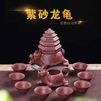 Creative Dragon Turtle Model Automatic Tea Set Handmade China Ceramic Pottery Kung Fu Tea Set Welcome Guests Tea Ceremony
Creative Dragon Turtle Model Automatic Tea Set Handmade China Ceramic Pottery Kung Fu Tea Set Welcome Guests Tea Ceremony