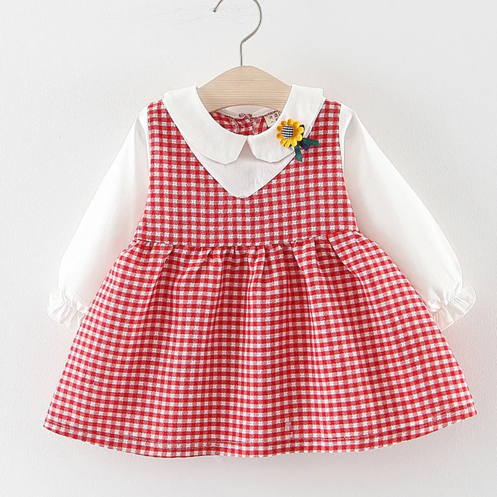 Girl Dress Toddler Kids Baby Fake Two Dresses Plaid Long Sleeve Sunflower Girls Princess Party Dress Clothing for Kids C50#
Girl Dress Toddler Kids Baby Fake Two Dresses Plaid Long Sleeve Sunflower Girls Princess Party Dress Clothing for Kids C50#