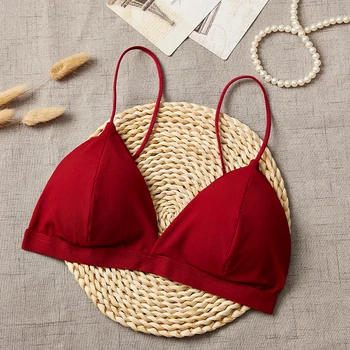 French Style Bralette Seamless Deep V Lace Shoulder Strap Beauty Back Girl Women Bra Thin Underwear Sexy Lingerie Soft Bras
French Style Bralette Seamless Deep V Lace Shoulder Strap Beauty Back Girl Women Bra Thin Underwear Sexy Lingerie Soft Bras
