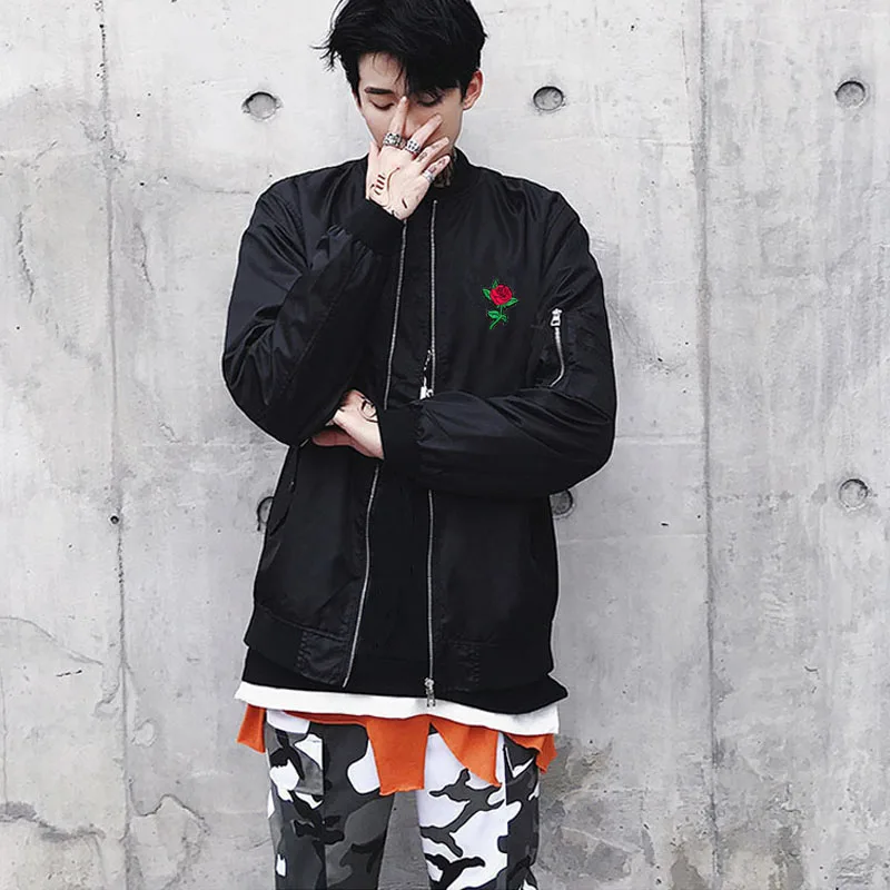 2019 Spring Autumn Rose Embroidered Ma1 Jacket Mens Bomber Fashion Coat And Flight Jacket
2019 Spring Autumn Rose Embroidered Ma1 Jacket Mens Bomber Fashion Coat And Flight Jacket