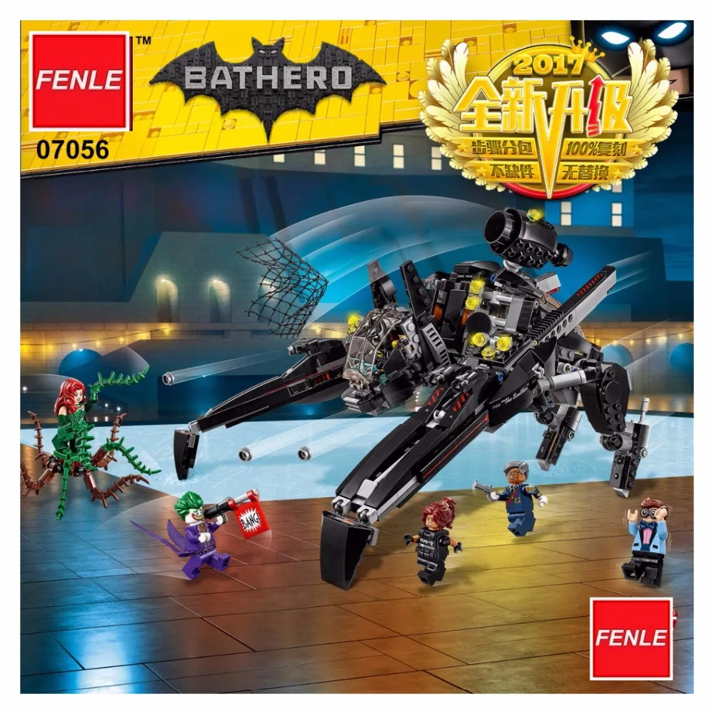 07056 775Pcs Genuine Batman Movie Series The Scuttler Bat Spaceship Set Building Blocks Bricks Education Toys 70908
07056 775Pcs Genuine Batman Movie Series The Scuttler Bat Spaceship Set Building Blocks Bricks Education Toys 70908