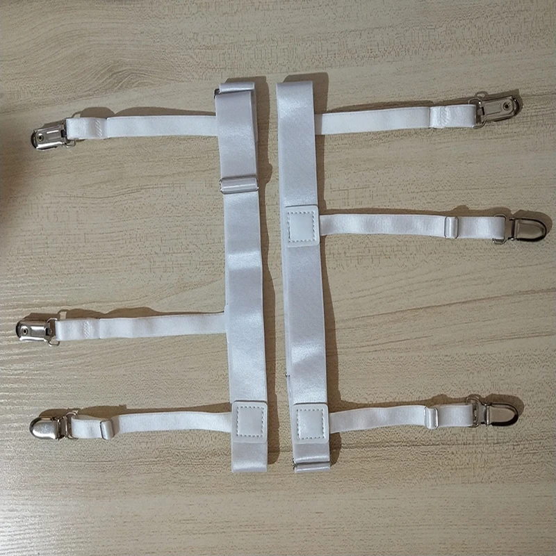 Men Women White Shirt Stays Garter Belt Holder Adjustable Elastic Unisex Tirantes Hombre Shirt Suspenders with Locking Clamps
Men Women White Shirt Stays Garter Belt Holder Adjustable Elastic Unisex Tirantes Hombre Shirt Suspenders with Locking Clamps