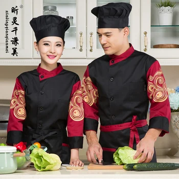 Chef Wear Long Sleeved Uniforms Autumn Winter Hotel Service Restaurant Work Clothes Kitchen Work Overall J083
Chef Wear Long Sleeved Uniforms Autumn Winter Hotel Service Restaurant Work Clothes Kitchen Work Overall J083