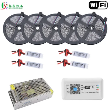 5M 10M 15M 20M 25M WiFi RGB LED Strip SMD 5050 12V 30 leds/m Waterproof Flexible Tape Ribbon Light+WiFi RGB Controller+Power
5M 10M 15M 20M 25M WiFi RGB LED Strip SMD 5050 12V 30 leds/m Waterproof Flexible Tape Ribbon Light+WiFi RGB Controller+Power