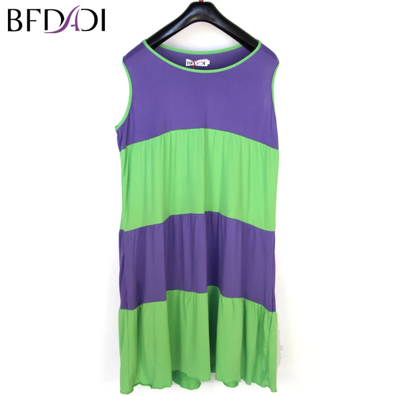BFDADI Summer Women Sleepwears o-Neck Sleeveless Nightgowns Loose Sleep Dress Casual Nightwear Fashion 3 Color Large Size XL-4XL
BFDADI Summer Women Sleepwears o-Neck Sleeveless Nightgowns Loose Sleep Dress Casual Nightwear Fashion 3 Color Large Size XL-4XL