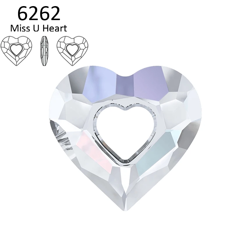 (1 piece) 100% ORIGINAL crystal from Swarovski 6262 Miss U Heart pendant made in Austria loose rhinestone for DIY jewelry making
(1 piece) 100% ORIGINAL crystal from Swarovski 6262 Miss U Heart pendant made in Austria loose rhinestone for DIY jewelry making
