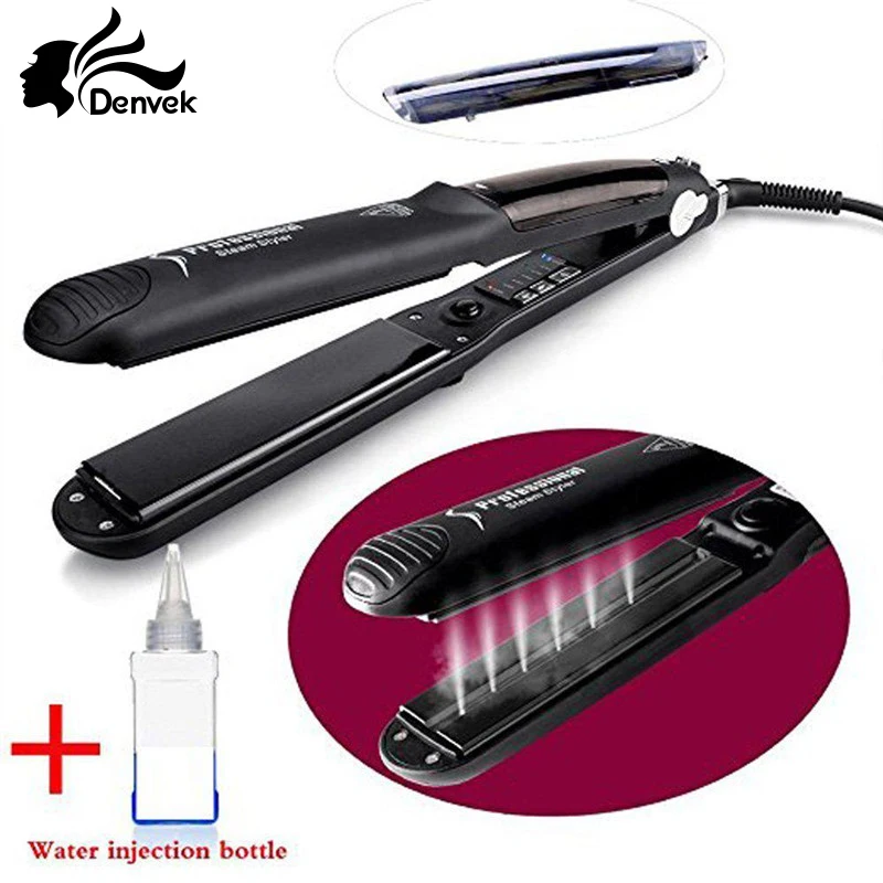 Паяльник Профессиональный паровой выпрямитель для волос Flat Iron Выпрямители