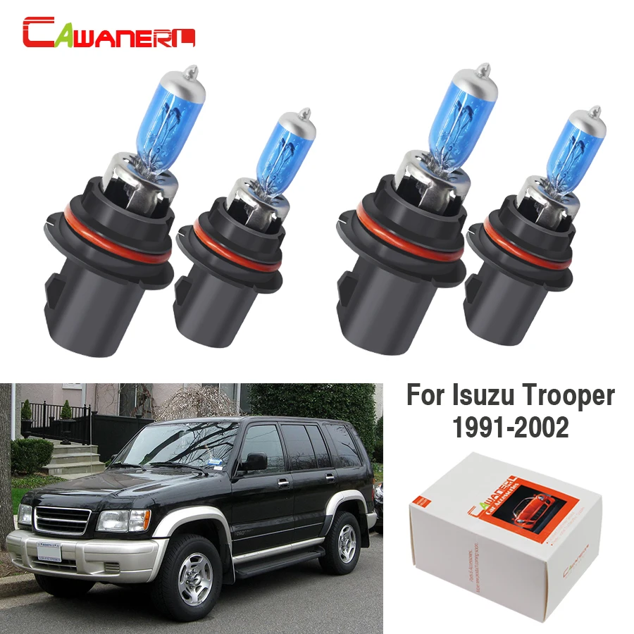 Cawanerl 2 Pair 100W Car Styling Halogen Bulb 12V Headlight Light High & Low Beam 4300K Warm White For Isuzu Trooper 1991-2002
Cawanerl 2 Pair 100W Car Styling Halogen Bulb 12V Headlight Light High & Low Beam 4300K Warm White For Isuzu Trooper 1991-2002
