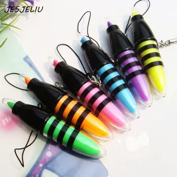 6 PCS / Pack Cute Bee Mini Highlighter Pen 6 Colors Highlighters School Stationery Supplies 
6 PCS / Pack Cute Bee Mini Highlighter Pen 6 Colors Highlighters School Stationery Supplies