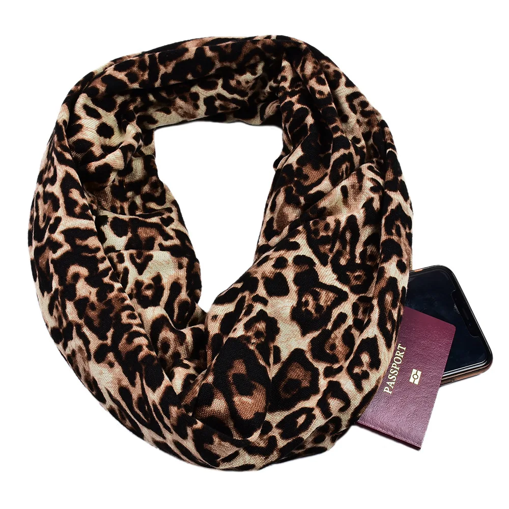 Leopard Print Snood Women Long Scarves Female Pocket Ring For Spring Summer Fashion Neck Shawls Ladies Accessories
Leopard Print Snood Women Long Scarves Female Pocket Ring For Spring Summer Fashion Neck Shawls Ladies Accessories