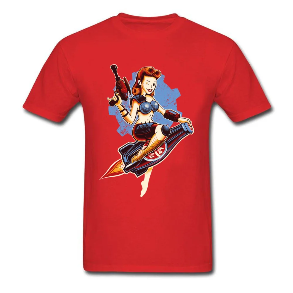 Atom Bomb Baby Funny Summer/Autumn All Cotton O Neck Men Tops & Tees Summer T Shirt Funny Short Sleeve Tshirts Atom Bomb Baby red