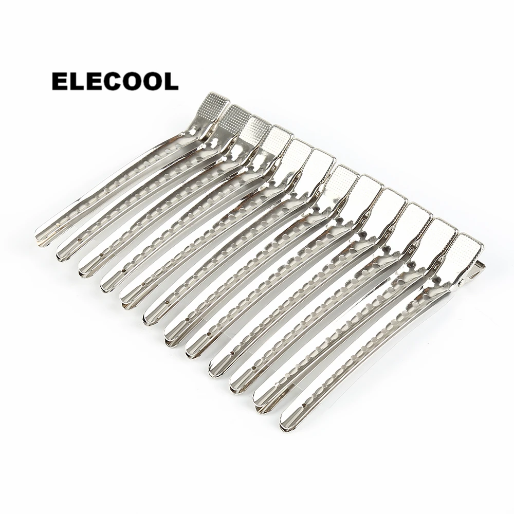 ELECOOL 12PCS Large size Hairdressing Sectioning Clips Section Grip Clamps Silver Salon Sectioning Duck Hair styling Accessories
ELECOOL 12PCS Large size Hairdressing Sectioning Clips Section Grip Clamps Silver Salon Sectioning Duck Hair styling Accessories