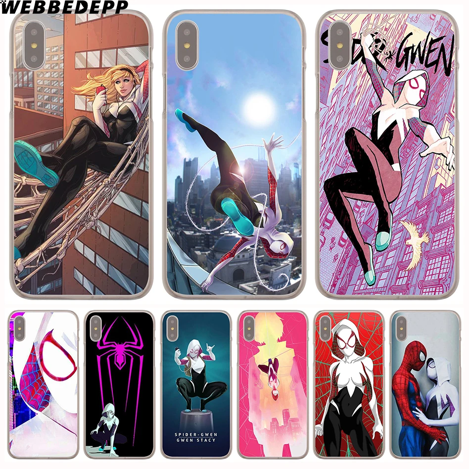 WEBBEDEPP Comics Spider Gwen Hard Phone Case for iPhone X XS Max XR 7 8 6S Plus 5 5S SE 5C 4 4S Cover
WEBBEDEPP Comics Spider Gwen Hard Phone Case for iPhone X XS Max XR 7 8 6S Plus 5 5S SE 5C 4 4S Cover