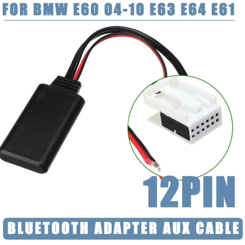 1pc 12-pin Connector Adapter For BMW E61 E62 E60 (04-10) E64 (03-10) Bluetooth Module Radio AUX Cable
1pc 12-pin Connector Adapter For BMW E61 E62 E60 (04-10) E64 (03-10) Bluetooth Module Radio AUX Cable