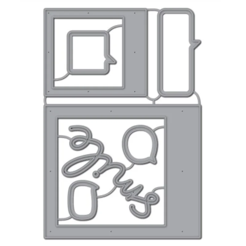 Smile Dialog Frame трафареты для резки металла DIY Скрапбукинг декоративная рельефная