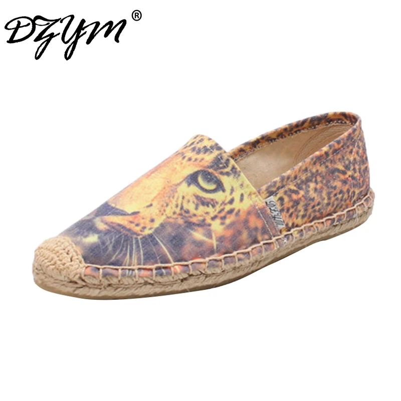 DZYM Canvas Espadrille High Quality Women Flats Animal Printing Leisure Loafers High Quality Fishermen Shoes Zapatos Mujer
DZYM Canvas Espadrille High Quality Women Flats Animal Printing Leisure Loafers High Quality Fishermen Shoes Zapatos Mujer