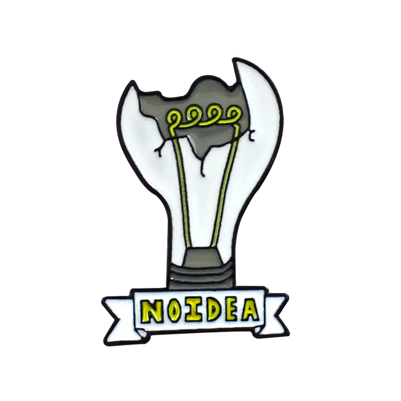 Brooch "NOIDEA" Bulb Brooch Cartoon Ribbon Broken Bulb Enamel Brooch Denim Jacket Backpack Shirt Badge For Kids Jewelry
Brooch "NOIDEA" Bulb Brooch Cartoon Ribbon Broken Bulb Enamel Brooch Denim Jacket Backpack Shirt Badge For Kids Jewelry