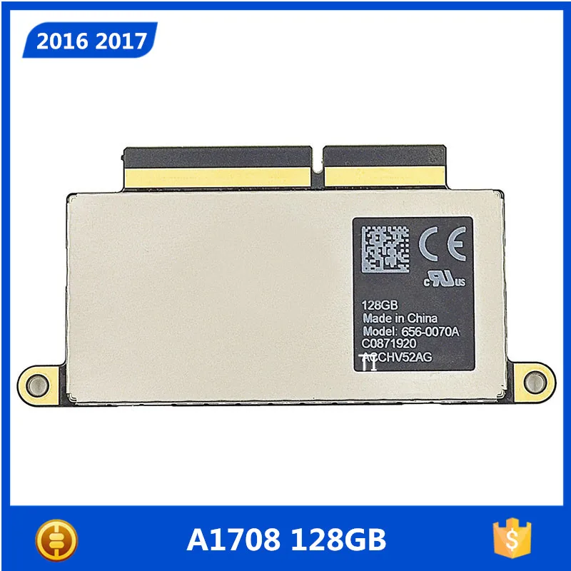 Original Laptop SSD 128GB 2016 2017 Year for MacBook Pro Retina 13" A1708 128G Solid State Disk 656-0066A 656-0074A MLL42 MPXQ2
Original Laptop SSD 128GB 2016 2017 Year for MacBook Pro Retina 13" A1708 128G Solid State Disk 656-0066A 656-0074A MLL42 MPXQ2
