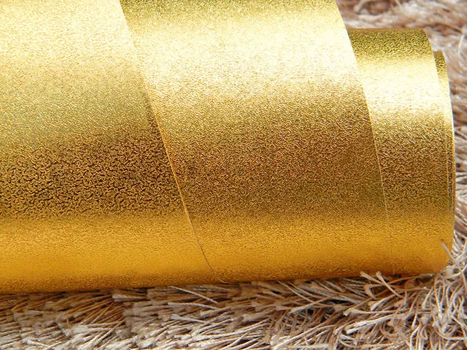 Gold foil silver golden color background living room KTV ceiling pure
