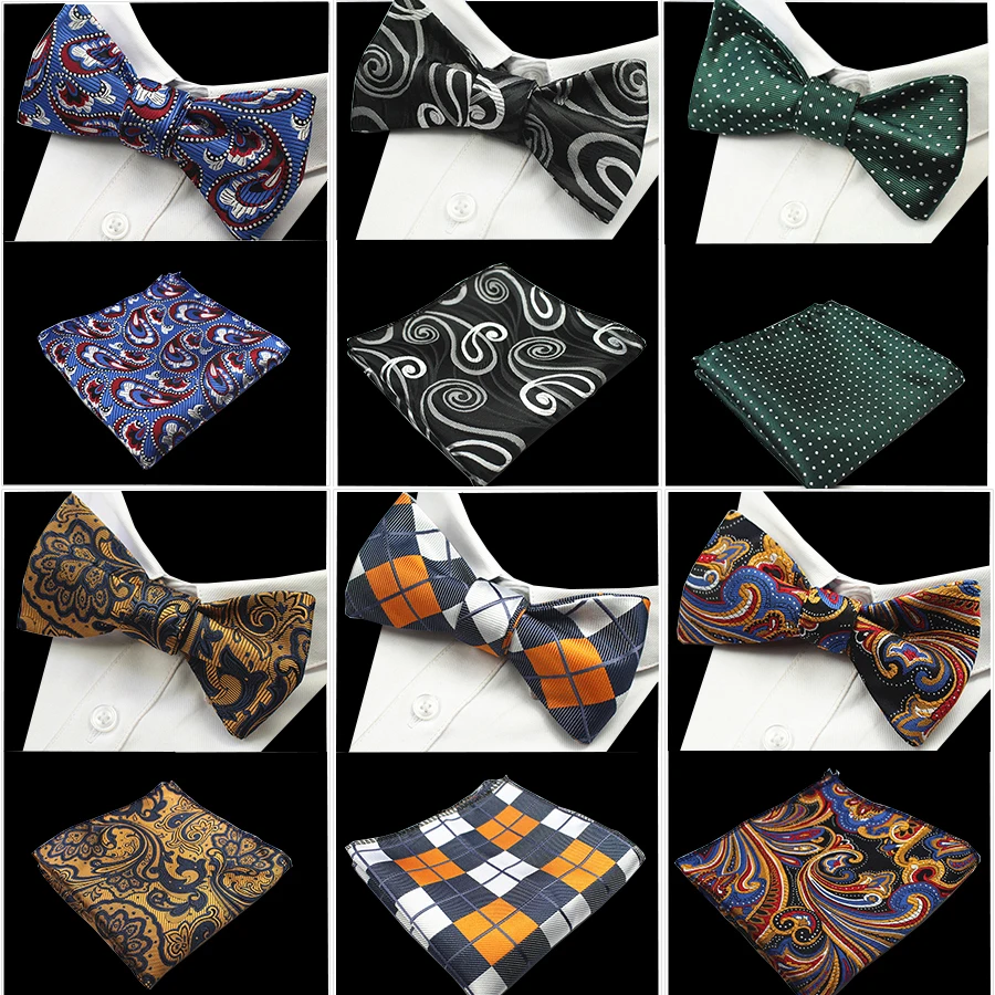 GUSLESON New Design Self Bow Tie And Hanky Set Silk Jacquard Woven Men BowTie Pocket Square Handkerchief Suit Wedding Party
GUSLESON New Design Self Bow Tie And Hanky Set Silk Jacquard Woven Men BowTie Pocket Square Handkerchief Suit Wedding Party