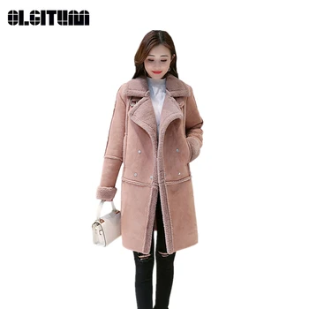 New 2020 Winter Korean Thick Loose Jacket Long Lamb Fur Stitching Deerskin Women Windbreaker Cotton Coat
New 2020 Winter Korean Thick Loose Jacket Long Lamb Fur Stitching Deerskin Women Windbreaker Cotton Coat