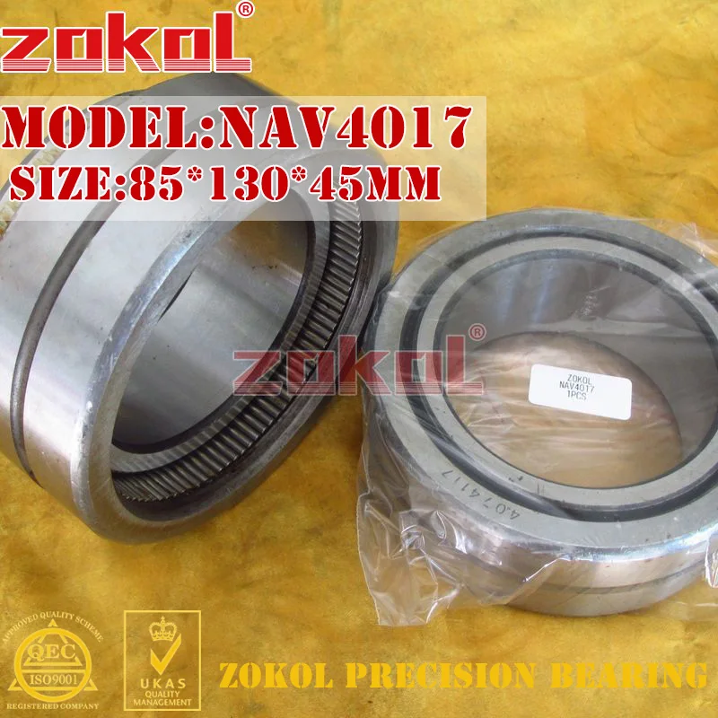 ZOKOL NAV4017 полный комплект игольчатый роликовый подшипник с внутренним кольцом