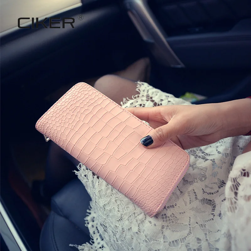CIKER Women's Wallet Women Purse Fashion Long Wallet Female Coin Purses Ladies Clutch Crocodile Pattern Solid Color Purse Women
CIKER Women's Wallet Women Purse Fashion Long Wallet Female Coin Purses Ladies Clutch Crocodile Pattern Solid Color Purse Women