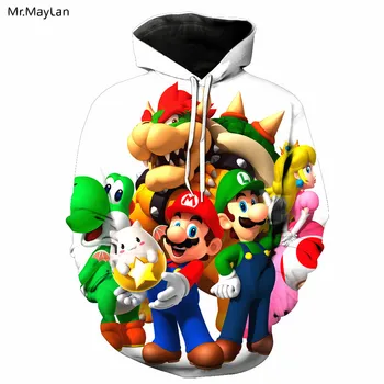Harajuku Fashion 3D Hoodies Men Cartoon Mario Brothers 3D Print Hip Hop Leisure Streetwears Pullovers Hooded Unisex Sweatshirts
Harajuku Fashion 3D Hoodies Men Cartoon Mario Brothers 3D Print Hip Hop Leisure Streetwears Pullovers Hooded Unisex Sweatshirts