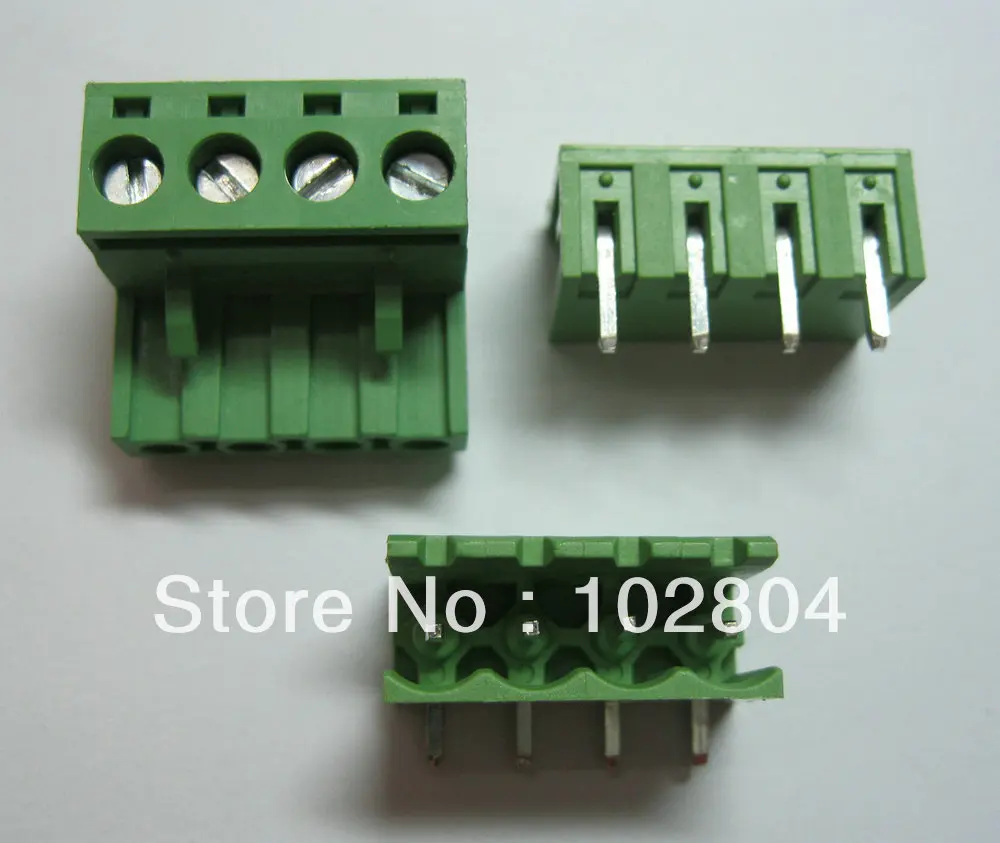 60 Pcs Pitch 5.08mm Angle 4way/pin Screw Terminal Block Connector Green Color L Pluggable Type
60 Pcs Pitch 5.08mm Angle 4way/pin Screw Terminal Block Connector Green Color L Pluggable Type